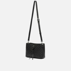 Bolso bandolera con detalles metálicos
