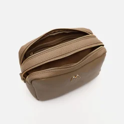 Bolso bandolera con doble cremallera