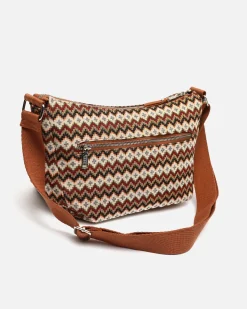 Bolso bandolera con estampado jacquard