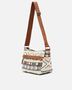 Bolso bandolera con estampado jacquard