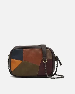 Bolso bandolera con estampado patchwork