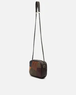 Bolso bandolera con estampado patchwork