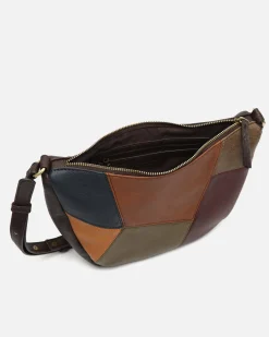 Bolso bandolera con estampado patchwork