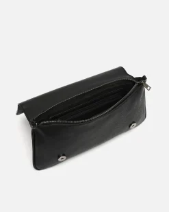 Bolso bandolera de fiesta pequeño con detalles metálicos