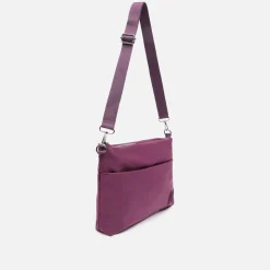 Bolso bandolera de nylon con textura de neopreno
