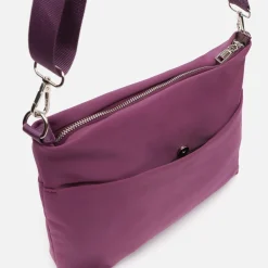 Bolso bandolera de nylon con textura de neopreno