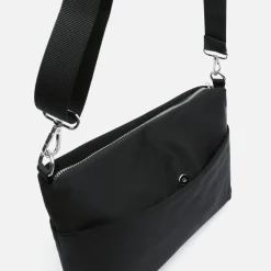 Bolso bandolera de nylon con textura de neopreno