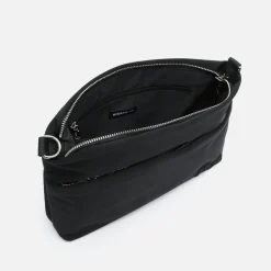 Bolso bandolera de nylon con textura de neopreno