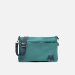 Bolso bandolera de nylon con textura de neopreno