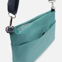 Bolso bandolera de nylon con textura de neopreno