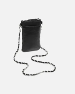 Bolso bandolera mini para móvil con detalles metálicos