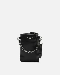 Bolso bandolera mini para móvil con detalles metálicos