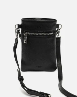 Bolso bandolera mini para móvil con detalles metálicos
