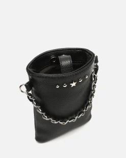 Bolso bandolera mini para móvil con detalles metálicos