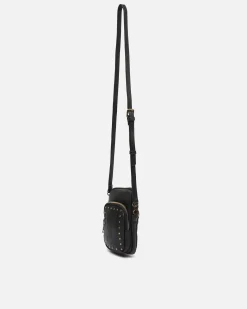Bolso bandolera mini para móvil con detalles metálicos