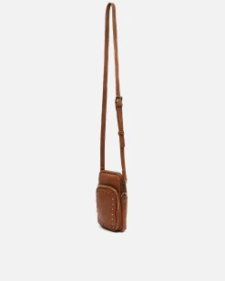 Bolso bandolera mini para móvil con detalles metálicos