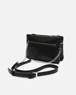 Bolso bandolera pequeño con detalles metálicos
