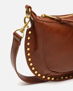 Bolso bandolera pequeño con detalles metálicos