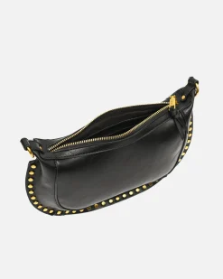 Bolso bandolera pequeño con detalles metálicos