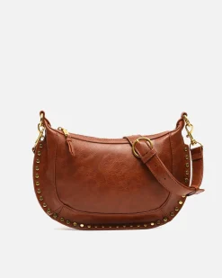 Bolso bandolera pequeño con detalles metálicos