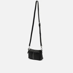 Bolso bandolera pequeño con detalles metálicos