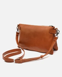 Bolso bandolera pequeño con doble cadena extraíble y detalles metálicos
