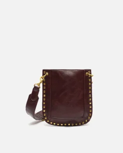 Bolso bandolera pequeño con detalles metálicos