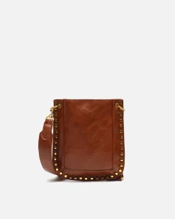 Bolso bandolera pequeño con detalles metálicos
