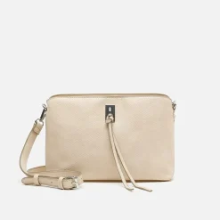 Bolso bandolera pequeño con detalles metálicos
