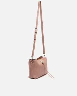 Bolso bandolera pequeño con detalles metálicos