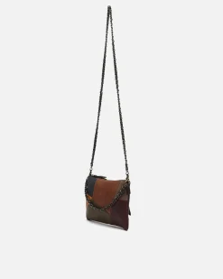 Bolso bandolera pequeño con estampado patchwork
