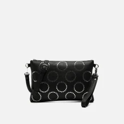 Bolso bandolera pequeño con detalles metálicos