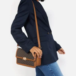 Bolso bandolera pequeño estampado monogram