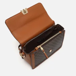 Bolso bandolera pequeño estampado monogram