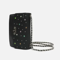 Bolso de fiesta con tachuelas de colores