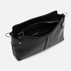 Bolso de hombro pequeño con detalles metálicos