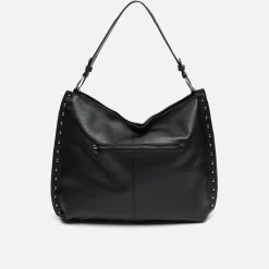 Bolso hobo grande con detalles metálicos