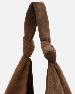Bolso hobo grande efecto ante con neceser extraíble