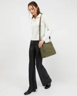 Bolso hobo mediano con asa bandolera extraíble