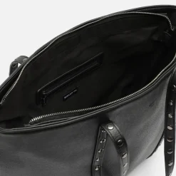 Bolso shopper con detalles metálicos