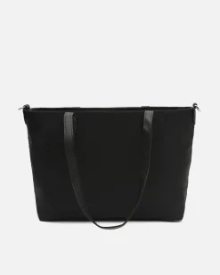 Bolso shopper de nylon con asa bandolera extraíble