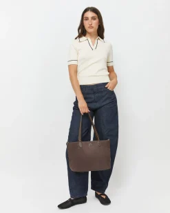Bolso shopper de nylon con asa bandolera extraíble