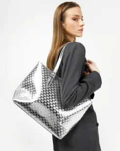 Bolso shopper grande con bolsillo para portátil (13