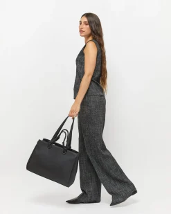 Bolso shopper grande con asa de mano