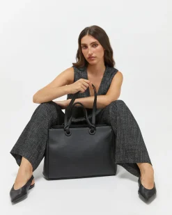 Bolso shopper grande con asa de mano