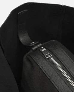 Bolso shopper grande con neceser extraíble y detalles metálicos