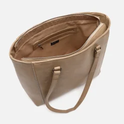 Bolso shopper grande con detalles metálicos
