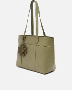 Bolso shopper grande con detalle colgante