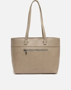 Bolso shopper grande con detalle colgante