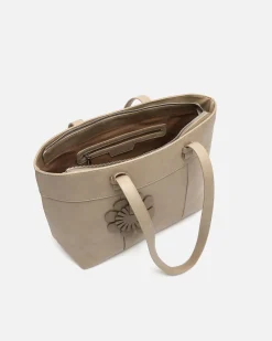 Bolso shopper grande con detalle colgante